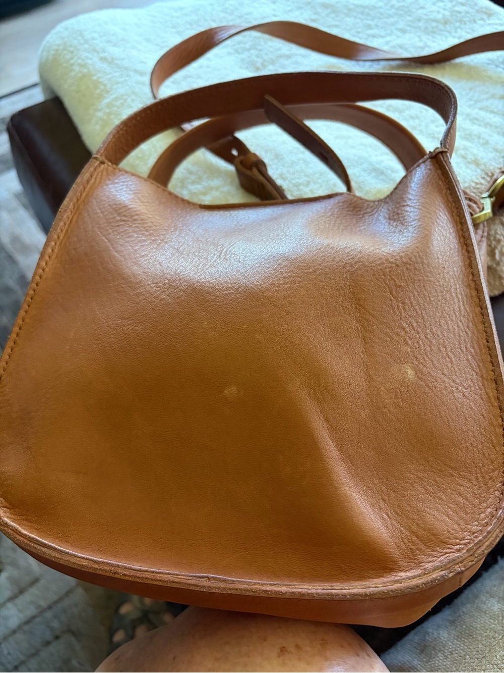 Brown Leather Madewell Sydney Crossbody Handbag